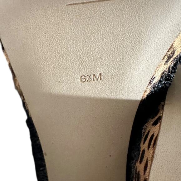 Guess UREEKALY Black Sequins Gold Heel Leopard Platform Heels Size 6.5 M - Picture 6 of 11